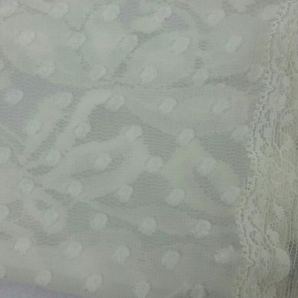 💚The Limited woman's lace top Blouse off white - Picture 4 of 6